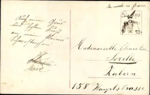 Ak Liebespaar, Taube mit Liebesbrief