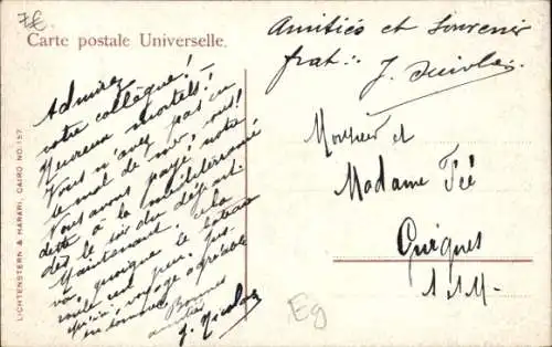 Ak Ägypten, Araber Schule, Kinder, Lehrer