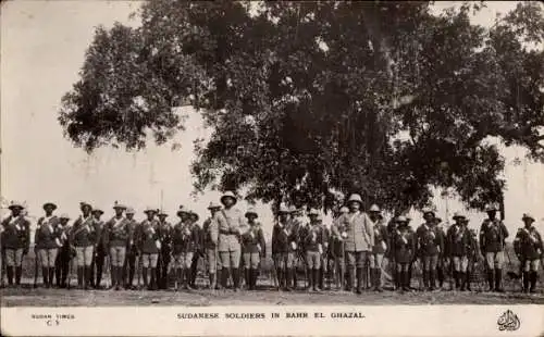 Ak Sudanese Soldiers in Bahr el Ghazal