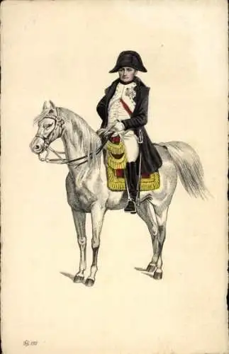 Ak Napoleon Bonaparte auf einem Pferd