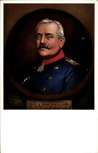 Künstler Ak Generalfeldmarschall von Woyrsch, Portrait