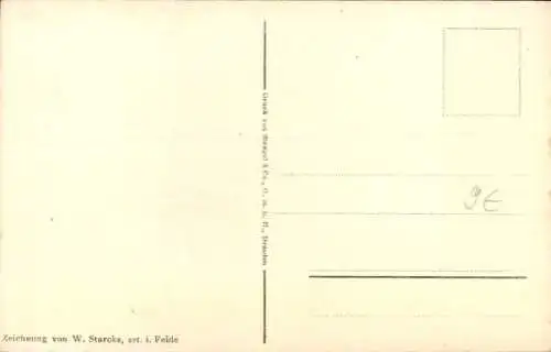 Künstler Ak Starcke, W., Oberst Dr. Kloss, Portrait, Orden