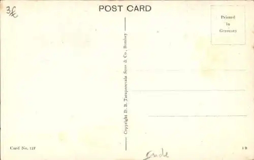 Ak Bombay Indien, Gesamtansicht der Esplanade Road