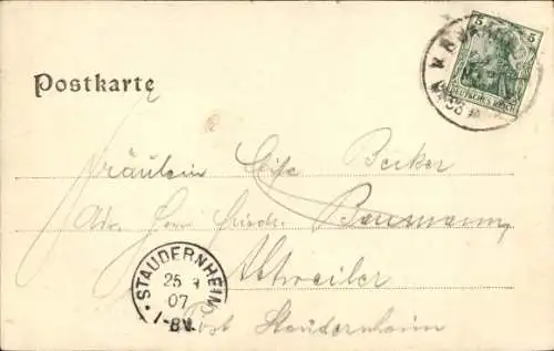 Ak Wissembourg Weißenburg Elsass Bas Rhin, Schwanenweiher