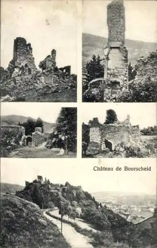 Ak Burscheid Luxemburg, Chateau de Bourscheid