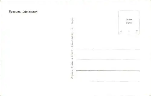 Ak Bussum Nordholland Niederlande, Lijsterlaan