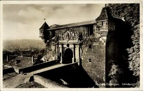 Ak Tübingen am Neckar, Schloss Hohentübingen, Schlossportal