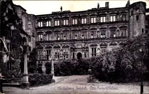 Ak Heidelberg am Neckar, Schloss, Otto Heinrichsbau