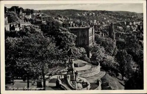 Ak Stuttgart in Württemberg, am Eugensbrunnen