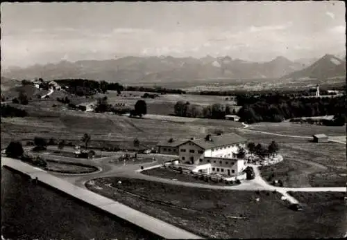 Ak Irschenberg in Oberbayern, Autobahn Rasthaus und Hotel