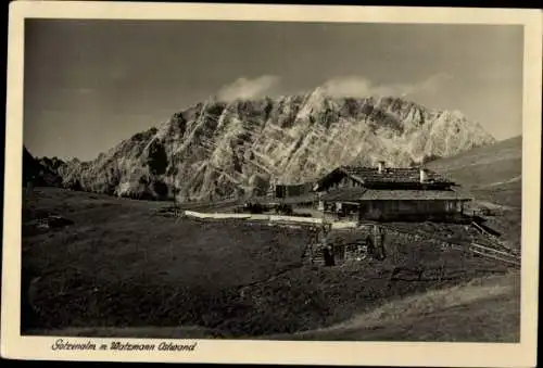 Ak Berchtesgaden Oberbayern, Gotzenalm, Watzmann, Ostrand