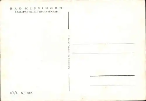 Ak Bad Kissingen Unterfranken Bayern, Saale, Regentenbau