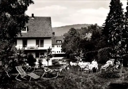 Ak Badenweiler im Schwarzwald, Hotel-garni Raband, Garten