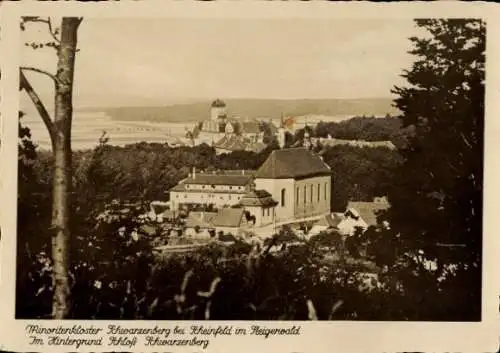 Ak Scheinfeld im Steigerwald Mittelfranken, Kloster Schwarzenberg, im Hintergrund das Schloss