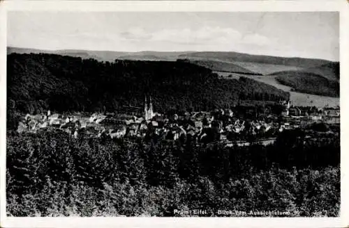 Ak Prüm in der Eifel, Blick vom Aussichtsturm