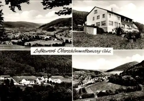 Ak Ober Schönmattenwag Wald Michelbach im Odenwald Hessen, Cafe-Restaurant Waldfrieden