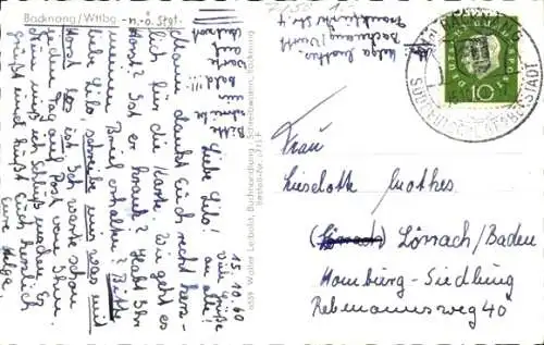 Ak Backnang in Württemberg, Uferansicht