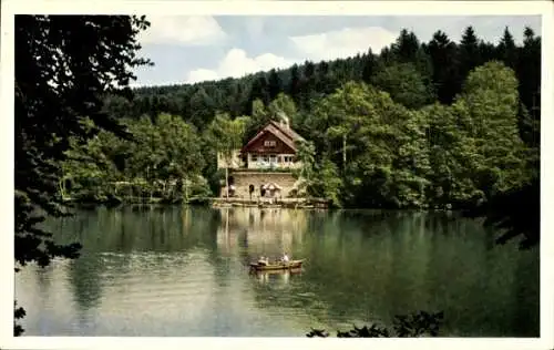 Ak Ebni Kaisersbach in Baden Württemberg, Ebnisee mit Hotel Ebnisee