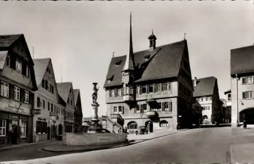 Ak Bietigheim Bissingen im Kreis Ludwigsburg, Marktplatz