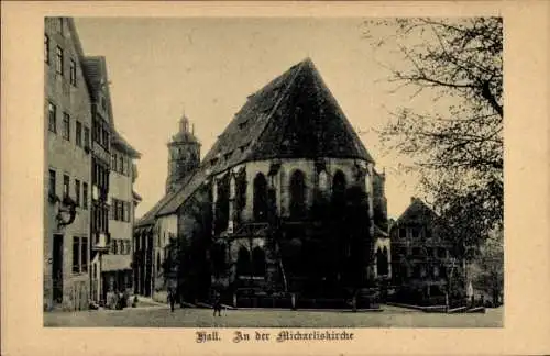 Ak Schwäbisch Hall in Württemberg, St. Michaeliskirche