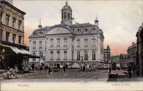 Ak Verviers Wallonien Lüttich, l'Hotel de Ville