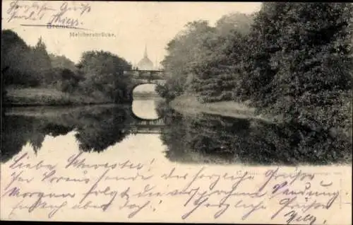 Ak Hansestadt Bremen, Melchersbrücke