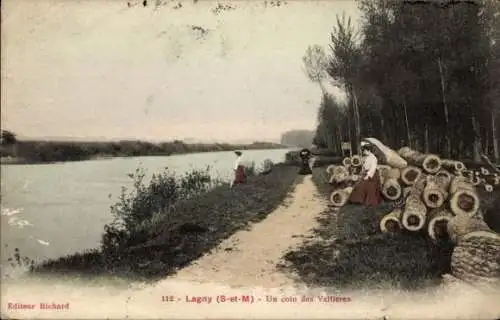 Ak Lagny Seine et Marne, eine Ecke von Vallieres