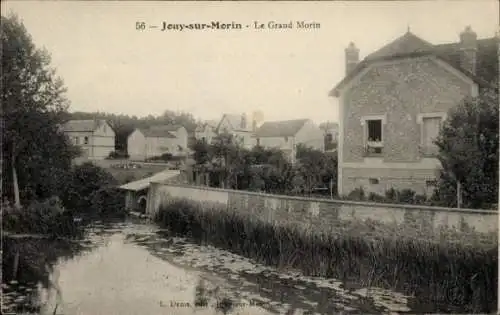 Ak Jouy sur Morin Seine et Marne, Grand Morin