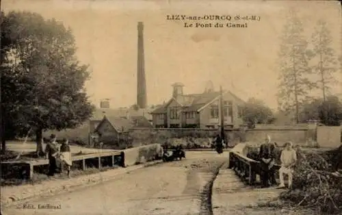 Ak Lizy sur Ourcq Seine et Marne, Pont du Canal