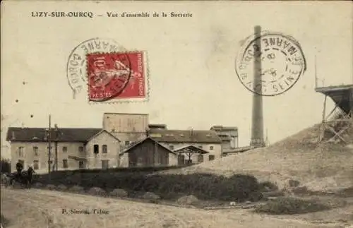 Ak Lizy sur Ourcq Seine et Marne, Überblick über die Zuckerfabrik