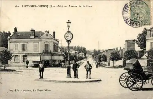 Ak Lizy in Ourcq Seine et Marne, Avenue de la Gare