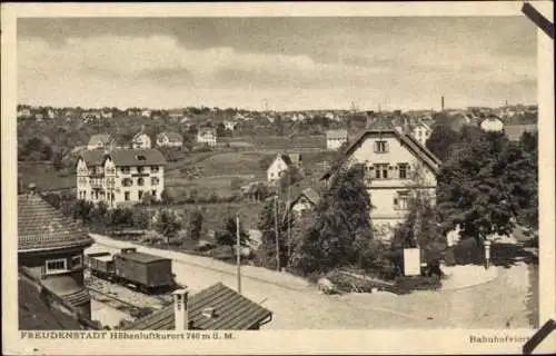 Ak Freudenstadt im Schwarzwald, Bahnhofviertel