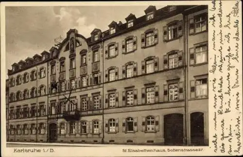 Ak Karlsruhe, St. Elisabethenhaus, Sofienstraße 27