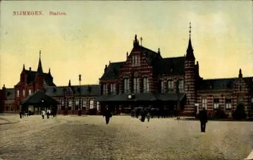 Ak Nijmegen-Gelderland, Bahnhof