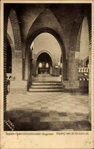 Ak Tegelen Heidenend Venlo Limburg Niederlande, Klosterkirche, Eingang zum Kreuzgang