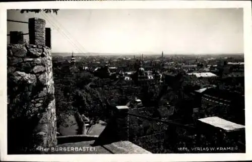 Ak Graz Steiermark, Bürgerbastei, Panorama