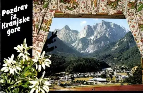 Ak Kranjska Gora Kronau Slowenien, Panorama, Edelweiß