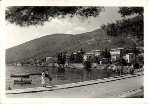 Ak Lovran Laurana Kroatien, Blick von der Brücke