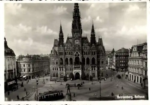 Ak Reichenberg in Böhmen Liberec Tschechien, Rathaus