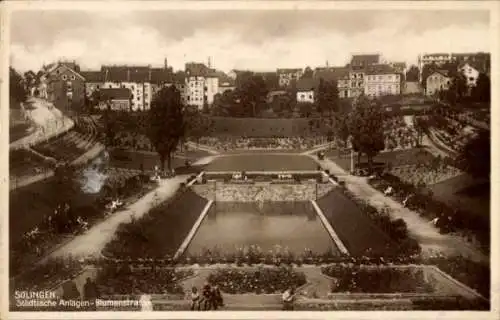 Ak Solingen im Bergischen Land, Städtische Anlagen, Blumenstraße