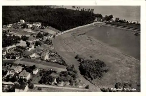 Ak Ostseebad Kölpinsee auf Usedom, Fliegeraufnahme