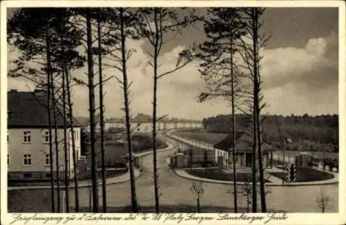 Ak Bergen in der Lüneburger Heide, Truppenübungsplatz, Kasernen, Haupteingang