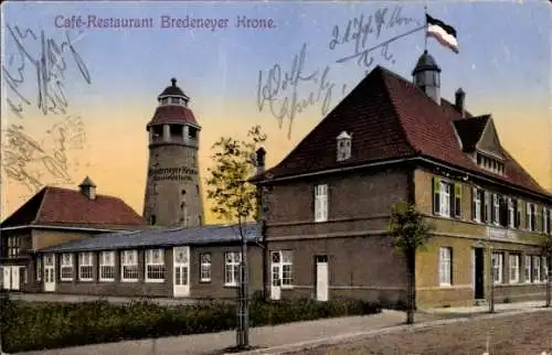 Ak Bredeney Essen im Ruhrgebiet, Cafe-Restaurant Bredeneyer Krone