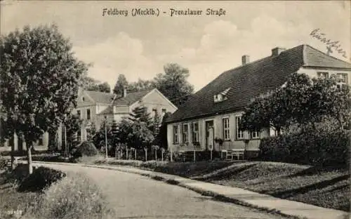 Ak Feldberg in Mecklenburg, Prenzlauer Straße