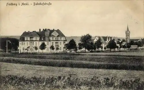 Ak Feldberg in Mecklenburg, Bahnhofstraße