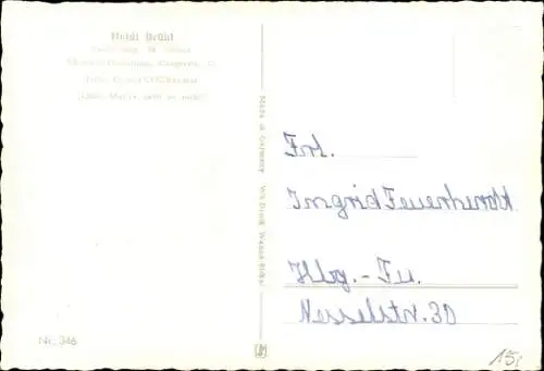 Ak Sängerin und Schauspielerin Heidi Brühl, Autogramm, Portrait