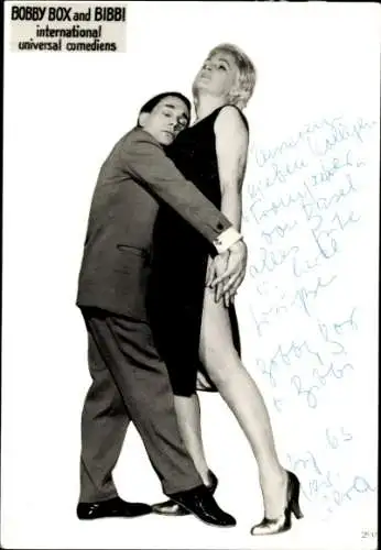 Ak Schauspielerin Bibbi, Ak Schauspieler Bobby Box, Portrait, Autogramm