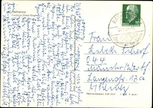 Ak Rathenow im Havelland, Friedrich-Ebert-Ring
