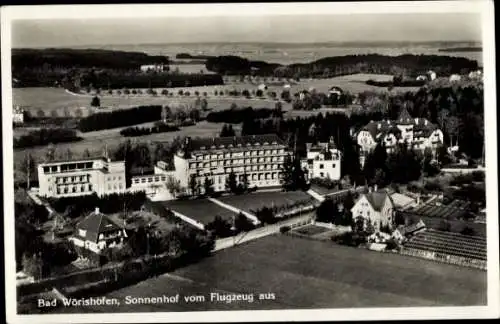 Ak Bad Wörishofen im Unterallgäu, Hotel Sonnenhof, Fliegeraufnahme