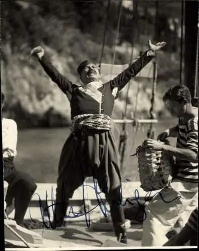 Foto Schauspieler Attila Hörbiger, Portrait, Autogramm